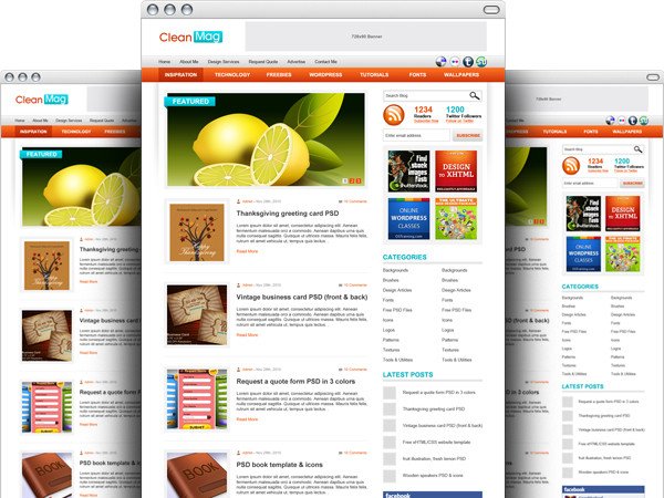 Ücretsiz Wordpress Blog PSD Teması Ücretsiz Wordpress Blog PSD Teması