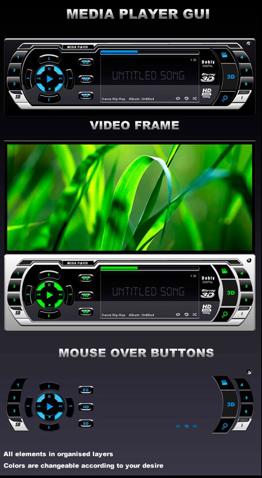 SLEEK MEDIA PLAYER GUI SLEEK MEDIA PLAYER GUI