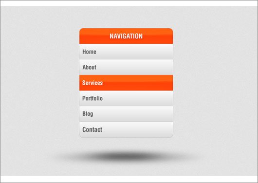 Vertical Navigation Menu (PSD) Vertical Navigation Menu (PSD)