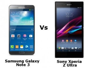 Sony Xperia Z Ultra ve Samsung Galaxy Note 3 Karşılaştırması