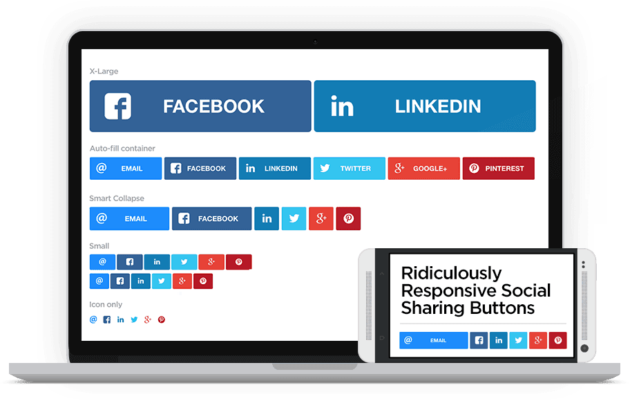 Bloglarınız Siteleriniz için Responsive Paylaş Butonları