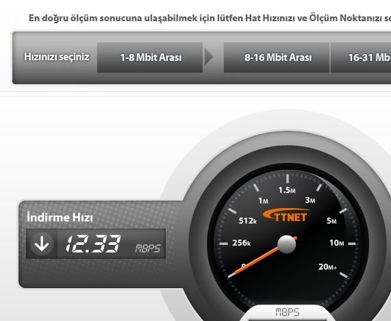 İnternetinizin hızını nasıl ölçersiniz? ttnet-hiz-testi