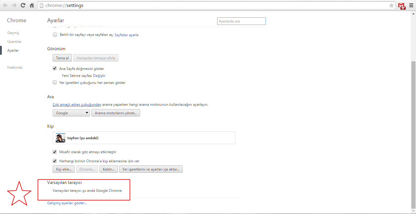 Google Chrome Nasıl Varsayılan Tarayıcı Yapılır?