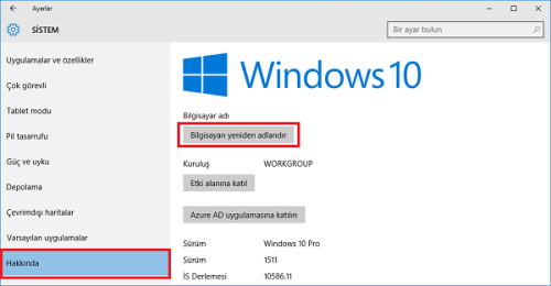 Windows 10’da PC Adı Nasıl Değiştirilir?