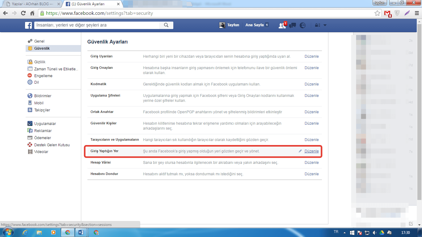 Facebook Oturumunuzun Hangi Cihazlarda Açık Olduğunu Nasıl Görebilirsiniz?