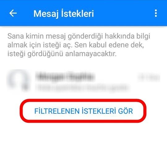 filtrelenen