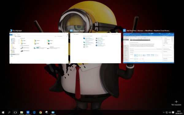Windows 10’da Görev Görünümü Düğmesi Nedir, Ne İçin Kullanılır? yönetim