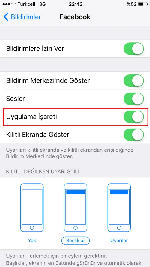 iOS'ta Uygulama Simgesinin Üzerindeki Bildirim Sayısı Simgesi Nasıl Kaldırılır?