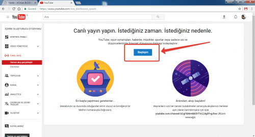 YouTube'da canlı Yayın Nasıl Yapılır?