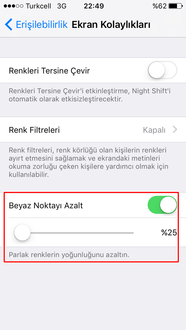 iPhone'da Ekran Parlaklığı Gereğinden Fazlas Nasıl Kısılır?