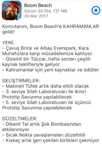Boom Beach'e Kapsamlı Güncelleme Geldi! Boom Beach'e Kapsamlı Güncelleme Geldi!