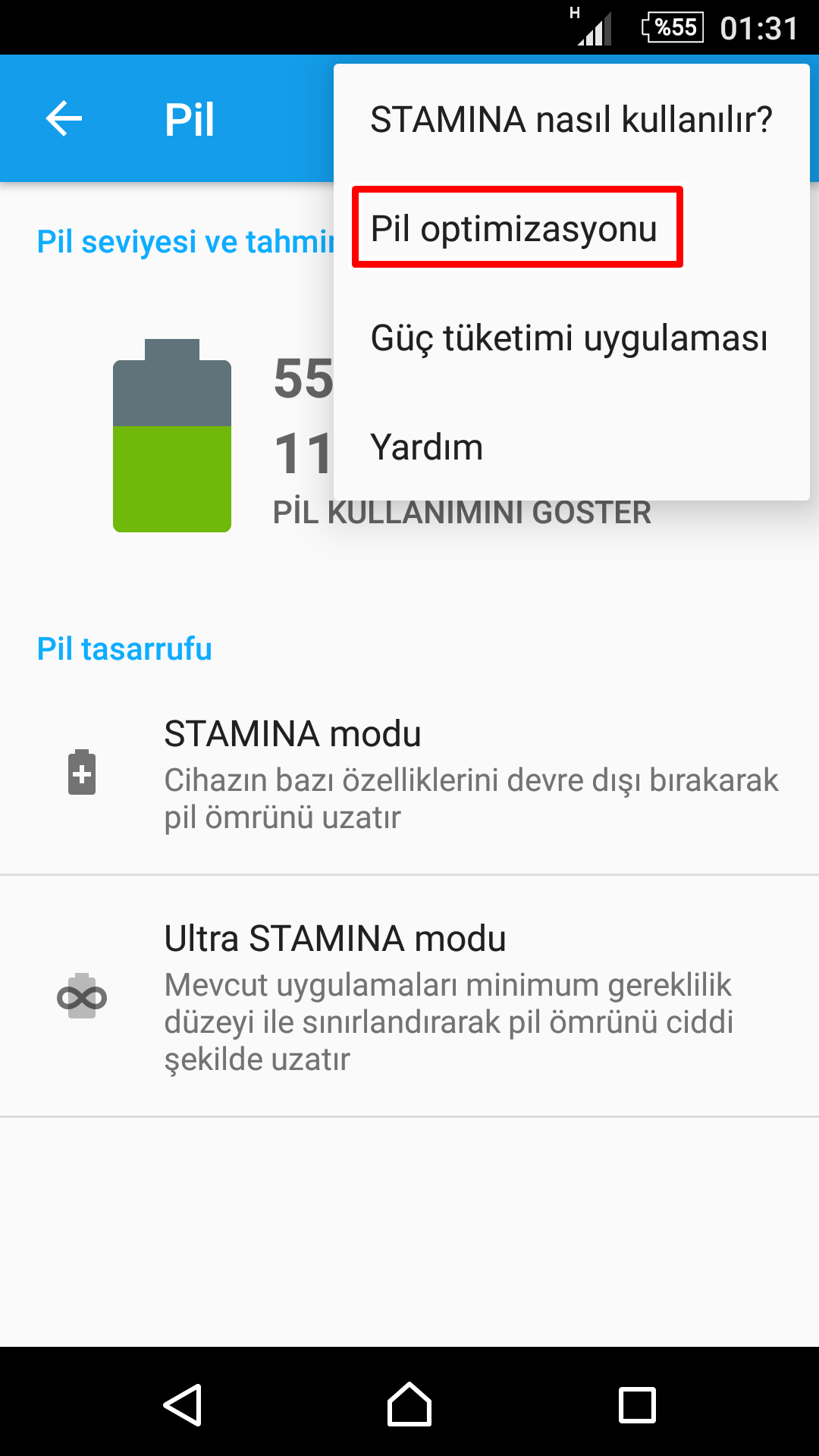 Sony Xperia Z2'de Pil Optimizasyonu Nasıl Yapılır?