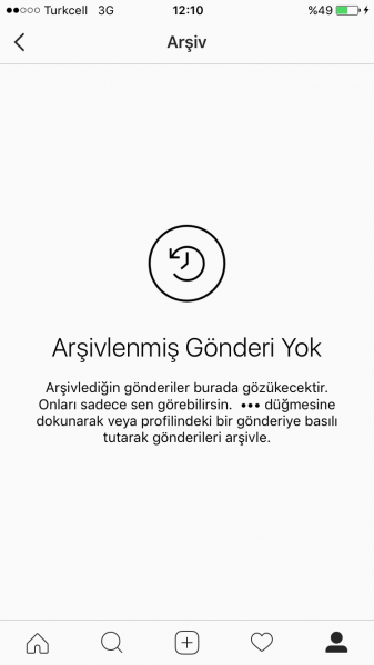 İnstagram'a Arşivleme Özelliği Geldi