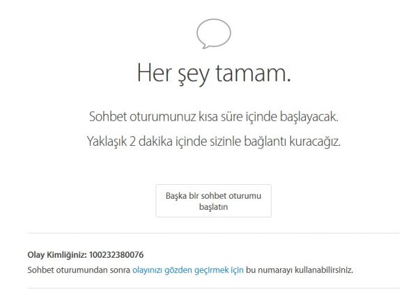 Apple Online Canlı Destek Nasıl Alınır?