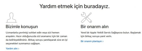 Apple Online Canlı Destek Nasıl Alınır?