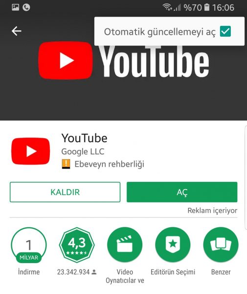 Google Play Otomatik Güncellemesi Kapatma Google Play Otomatik Güncellemesi Kapatma