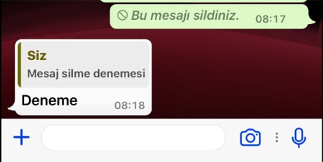 Whatsapp'ta Herkesten Sil Seçeneğini Engelleme Nasıl Yapılır?