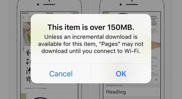 İPhone Mobil İndirme Sınırını Kaldırmak İPhone Mobil İndirme Sınırını Kaldırmak