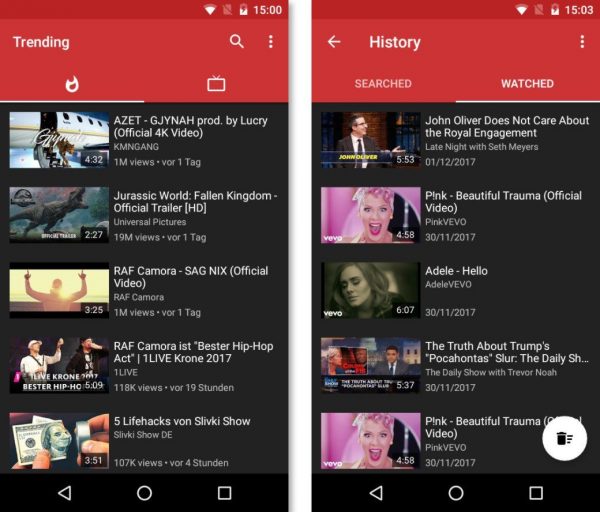 Reklamsız Bir Youtube Uygulaması Reklamsız Bir Youtube Uygulaması