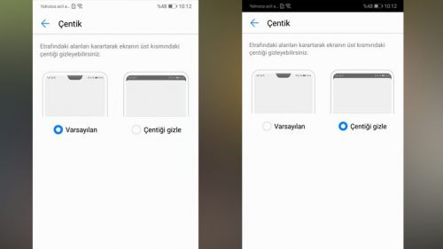 Huawei P20 Pro'da Çentik Nasıl Kapatılır?