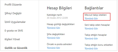Instagramda Gönderdiğiniz Bütün Takip İsteklerini Görme