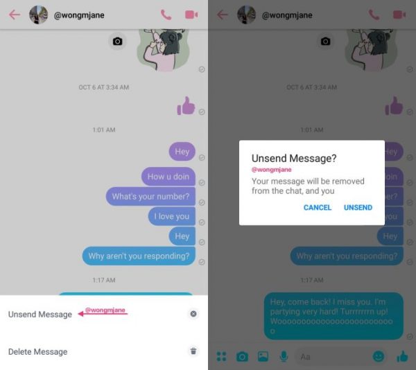 Facebook Unsend Message Nedir?