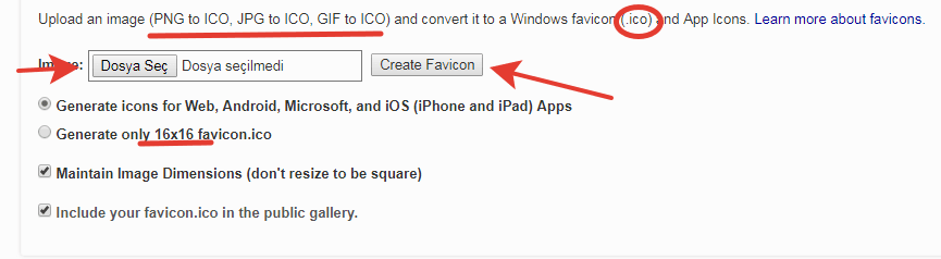 FavIcon Nedir Nasıl Yapılır?