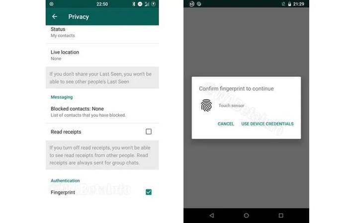 iOS için Whatsapp'ta Ekstra Güvenlik