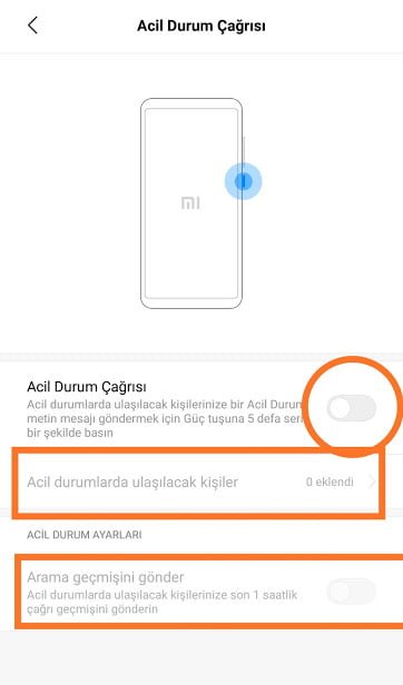 Xiaomi Telefonlarda Acil Durum Çağrısı Nedir?