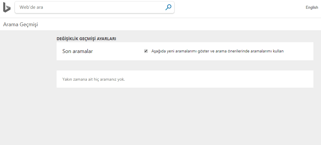 Bing Arama Motoru Arama Geçmişi Ayarları Nasıl Yapılır?