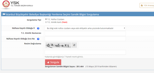 seçmen sorgulama