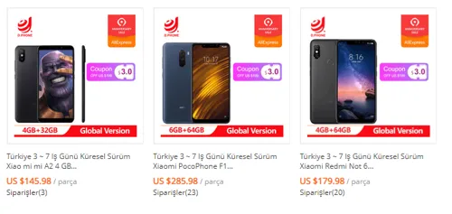 Aliexpress’ten Telefon Nasıl Alınır?