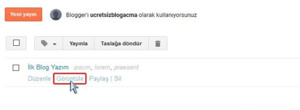 ücretsiz blog nasıl açılır