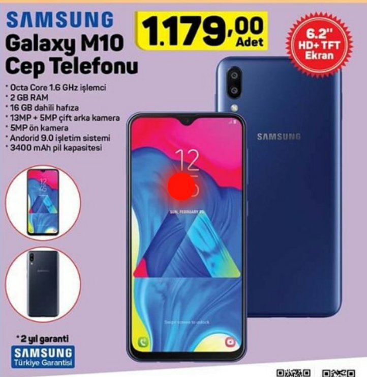 Galaxy M10 Fırsatı A101'de Galaxy M10 Fırsatı A101'de