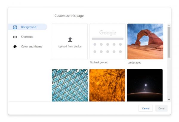 Chrome Tema Oluşturma Özelliği