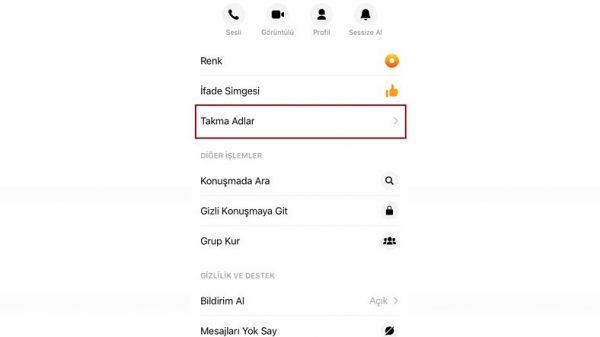 Facebook Messenger Kişiye Takma Ad Nasıl Verilir? mesenger takma ad