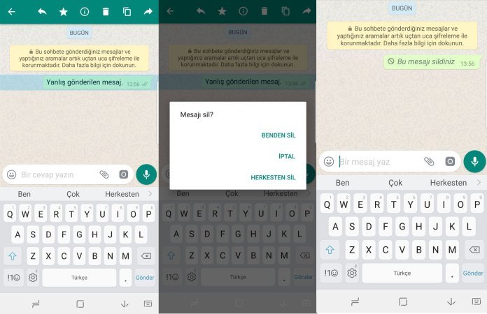 iPhone'da Whatsapp'ın Herkesten Sil Özelliği Çalışmıyor