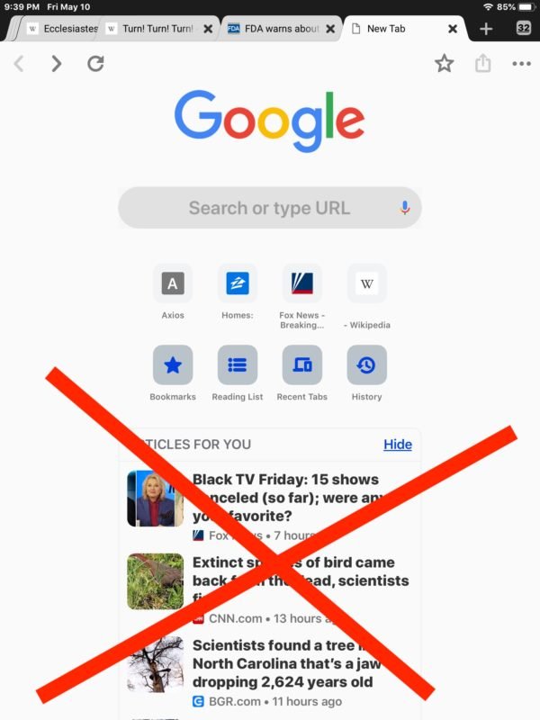 Android İçin Chrome'da Önerilen Sayfalar Nasıl Gizlenir?
