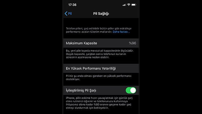 İyileştirilmiş Pil Şarjı Özelliği Nedir? iPhone'a Can Sıkıcı Özellik