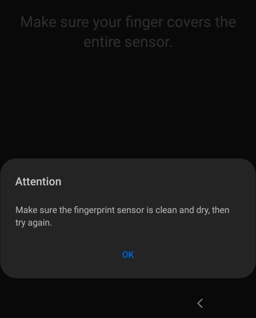 Samsung Galaxy A50 Parmak İzi Sorunu