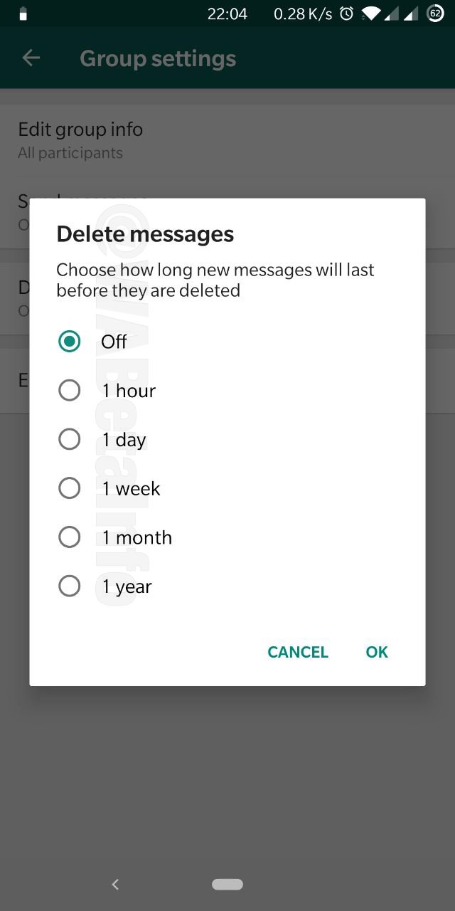 Whatsapp Grup Mesajlarını Otomatik Silme