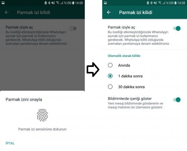 Android İçin Whatsapp'ta Parmak İzi Kilidini Nasıl Aktif Edersiniz?