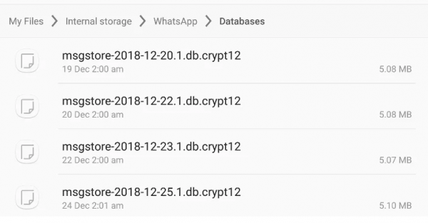 Whatsapp'ta Eski Mesajları Geri Getirme