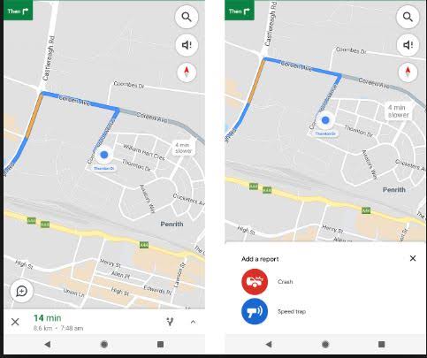 Google Haritalarda Trafik Kazalarını Bildirme