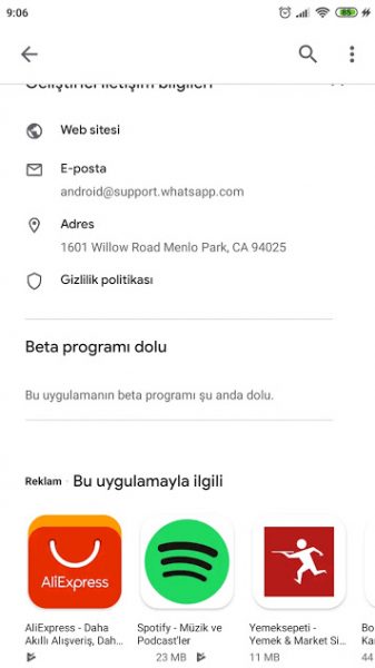 Android'de Whatsapp Karanlık Mod İçin Beta Programına Katılma Android'de Whatsapp Karanlık Mod İçin Beta Programına Katılma