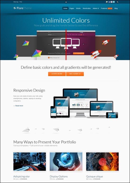 50 Adet Responsive Sade Wordpress Teması Wordpress Themes Responsive