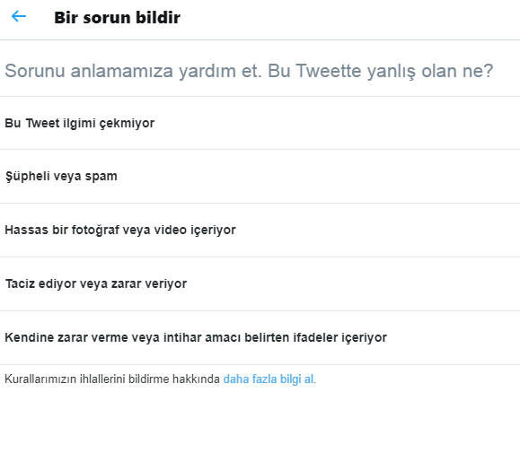 Bir Tweet Nasıl Şikayet Edilir? Bir Tweet Nasıl Şikayet Edilir?