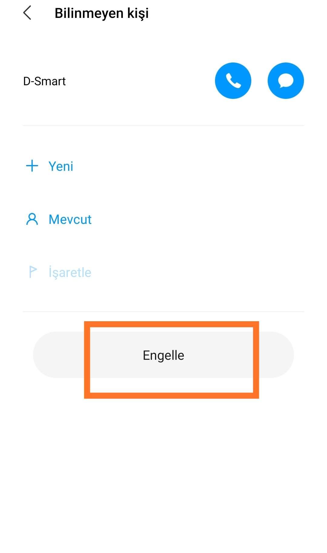 İstenmeyen SMS'leri Engelleyin