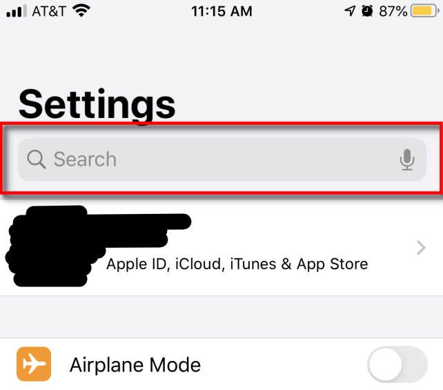 iPhone'da Ayarlar İçinde Hızlı Arama Nasıl Yapılır?