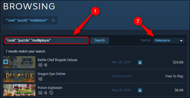 Steam Kütüphanesinde Detaylı Arama Yapma